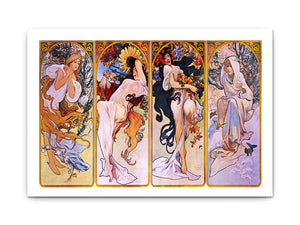Four Seasons by Alfons Mucha, circa 1897