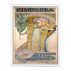 Poster for Victorien Sardou's Gismonda starring Sarah Bernhardt at the Théâtre de la Renaissance in Paris.