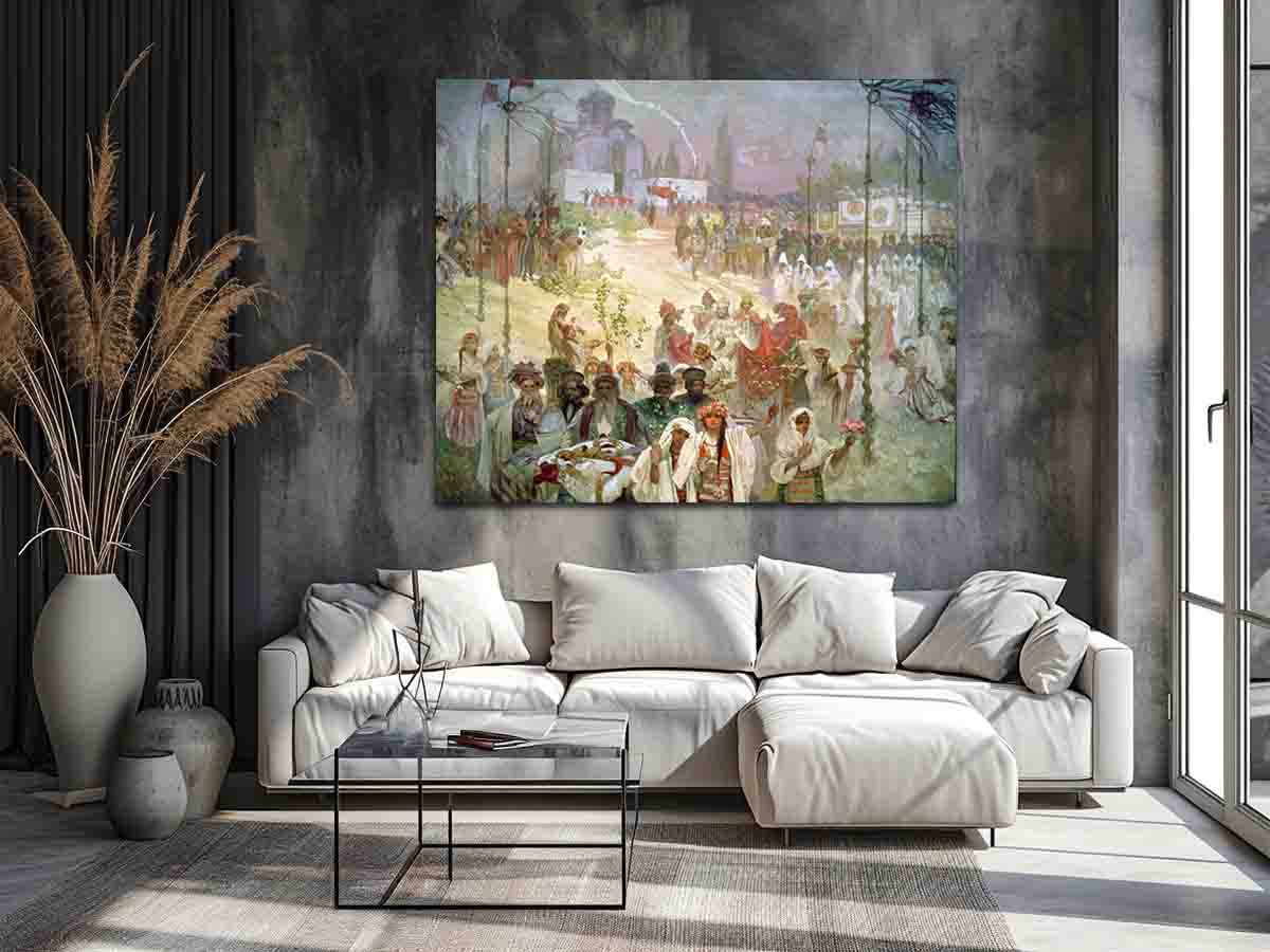 The coronation of the Serbian Tsar Stefan Dušan as East Roman Emperor