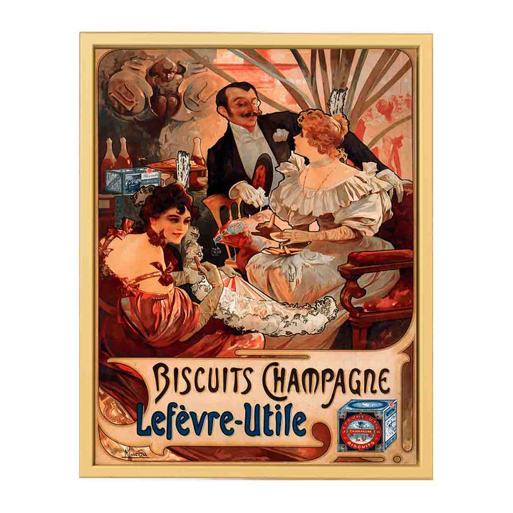 Alfons Mucha - 1896 - Biscuits Champagne-Lefèvre-Utile
