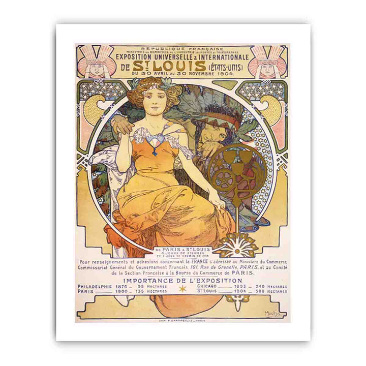 Exposition Universelle & Internationale de St. Louis (États-Unis) du 30 Avril au 30 Novembre 1904, by Alfons Mucha
