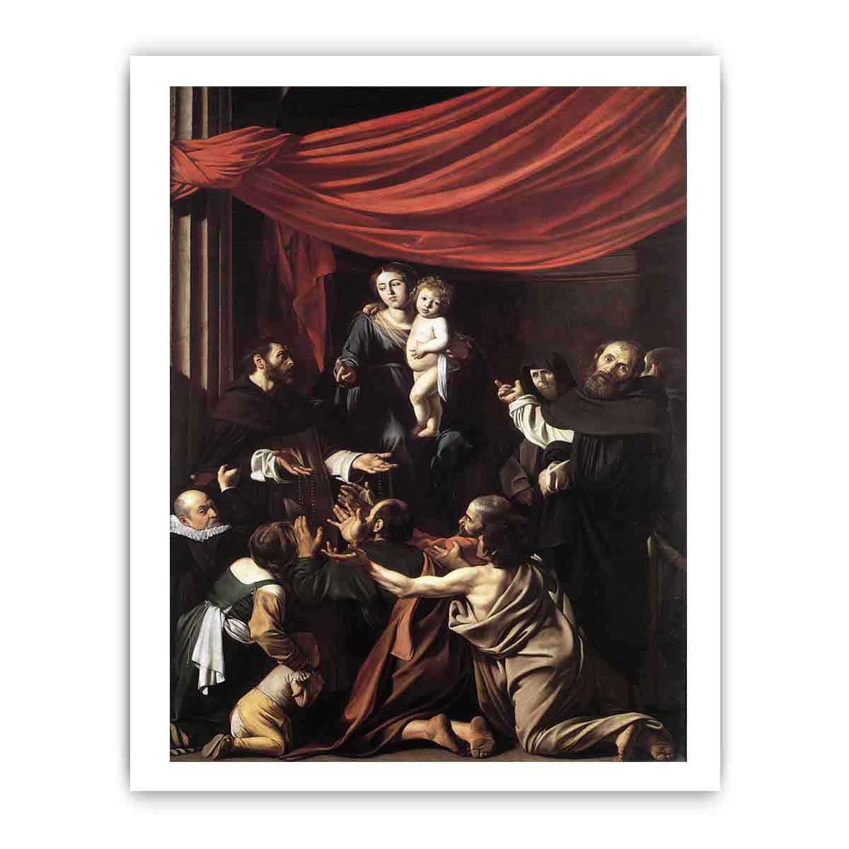 Madonna del Rosario By Caravaggio
