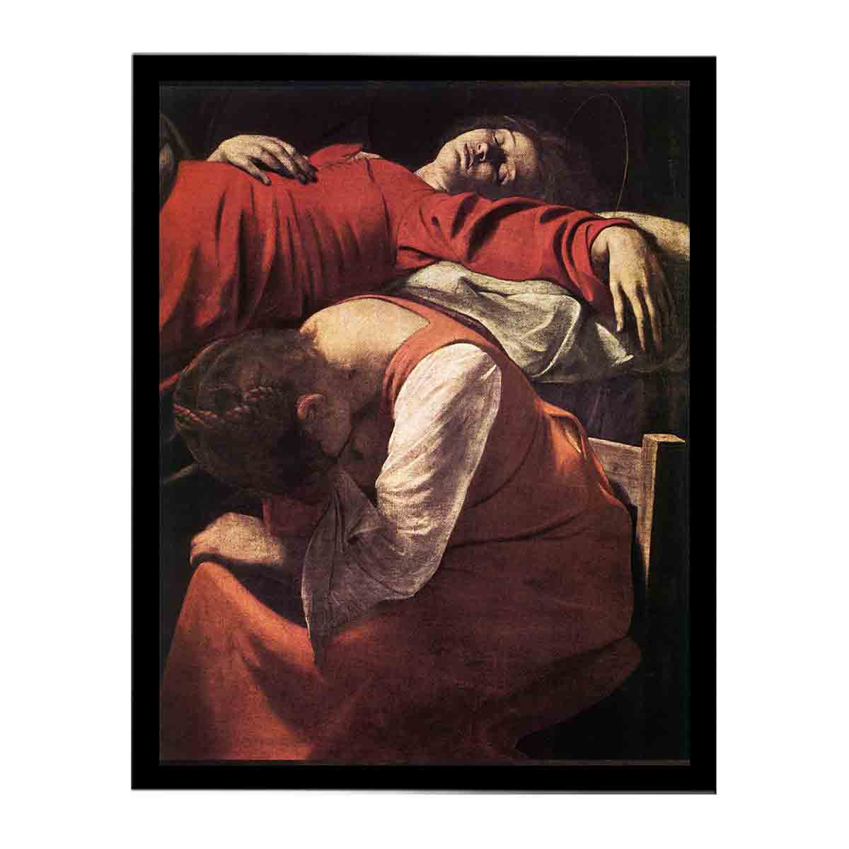 The Death of the Virgin (detail) By Caravaggio