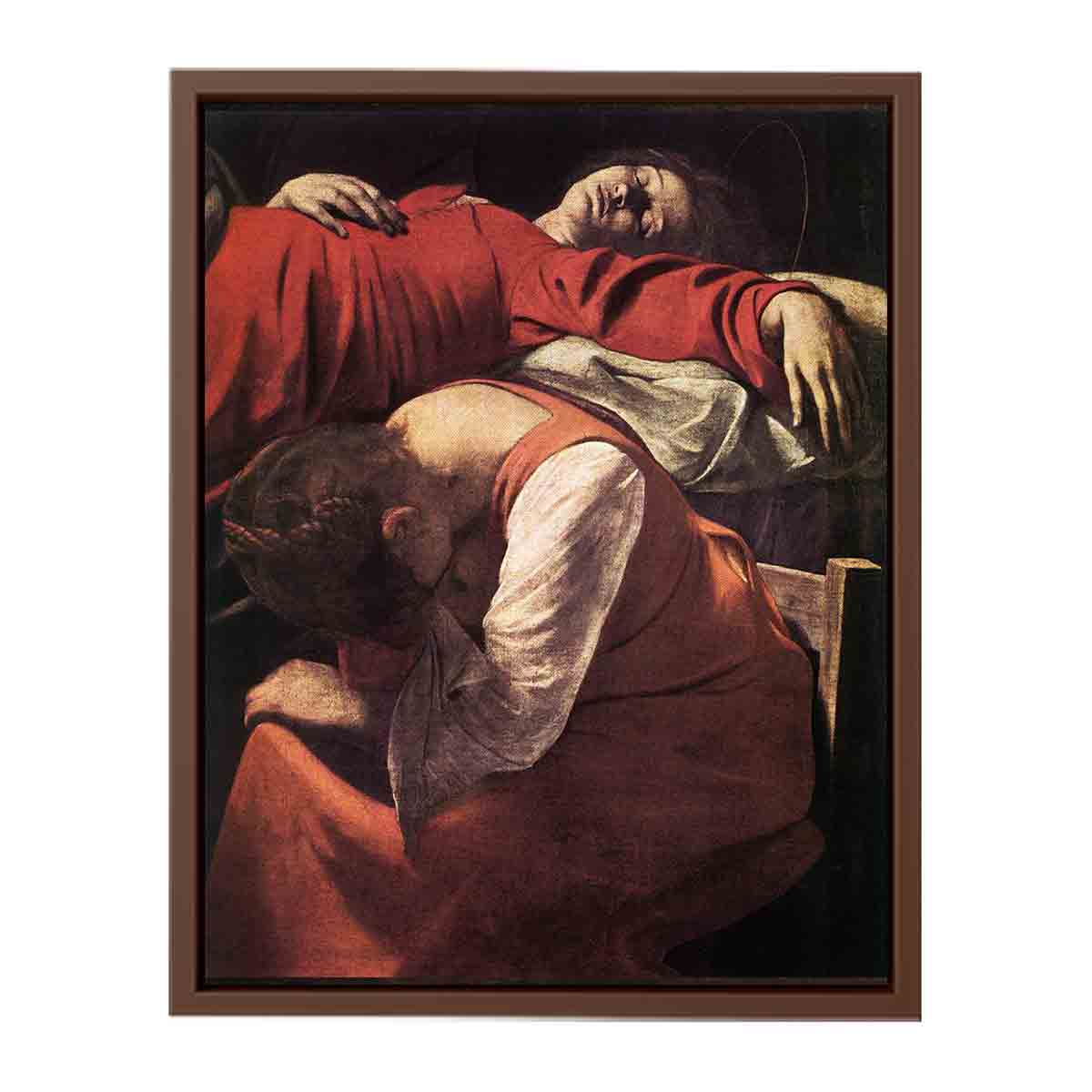 The Death of the Virgin (detail) By Caravaggio