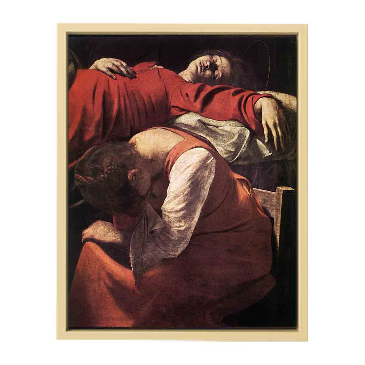 The Death of the Virgin (detail) By Caravaggio