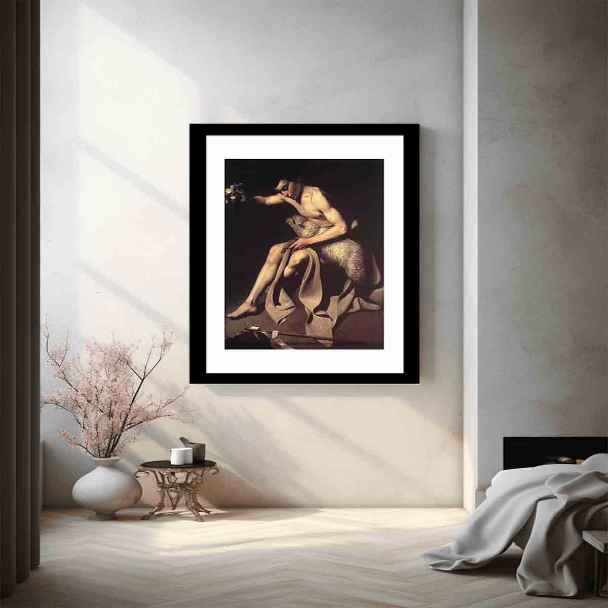 Saint John the Baptist By Caravaggio