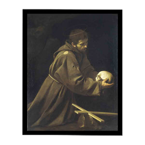 St Francis in Prayer By Caravaggio
