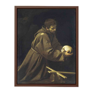 St Francis in Prayer By Caravaggio