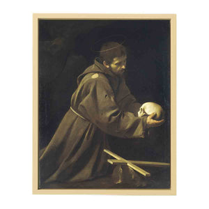 St Francis in Prayer By Caravaggio