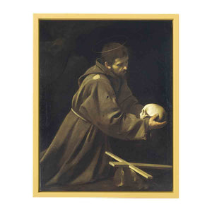 St Francis in Prayer By Caravaggio