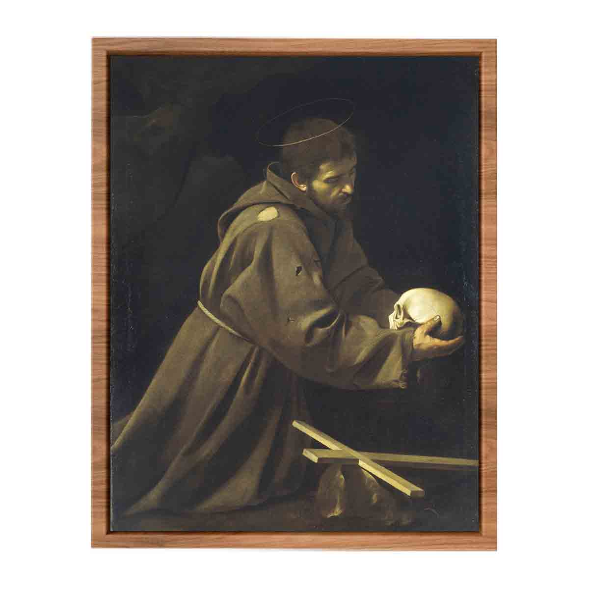 St Francis in Prayer By Caravaggio