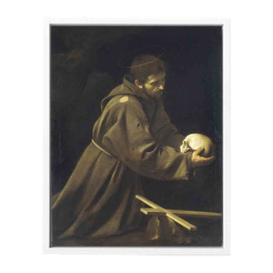 St Francis in Prayer By Caravaggio