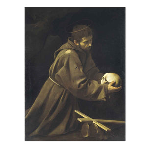 St Francis in Prayer By Caravaggio