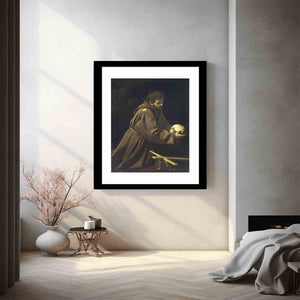 St Francis in Prayer By Caravaggio