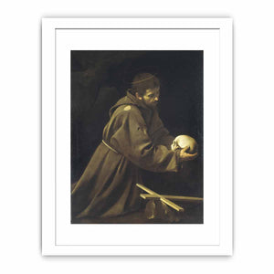 St Francis in Prayer By Caravaggio