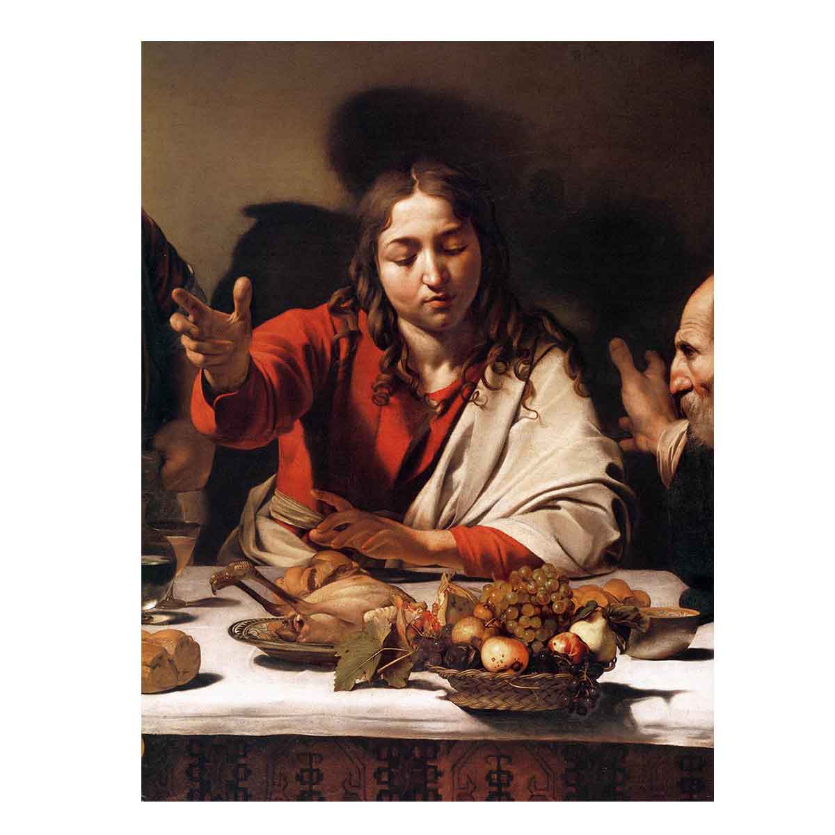 Supper at Emmaus (detail) By Caravaggio