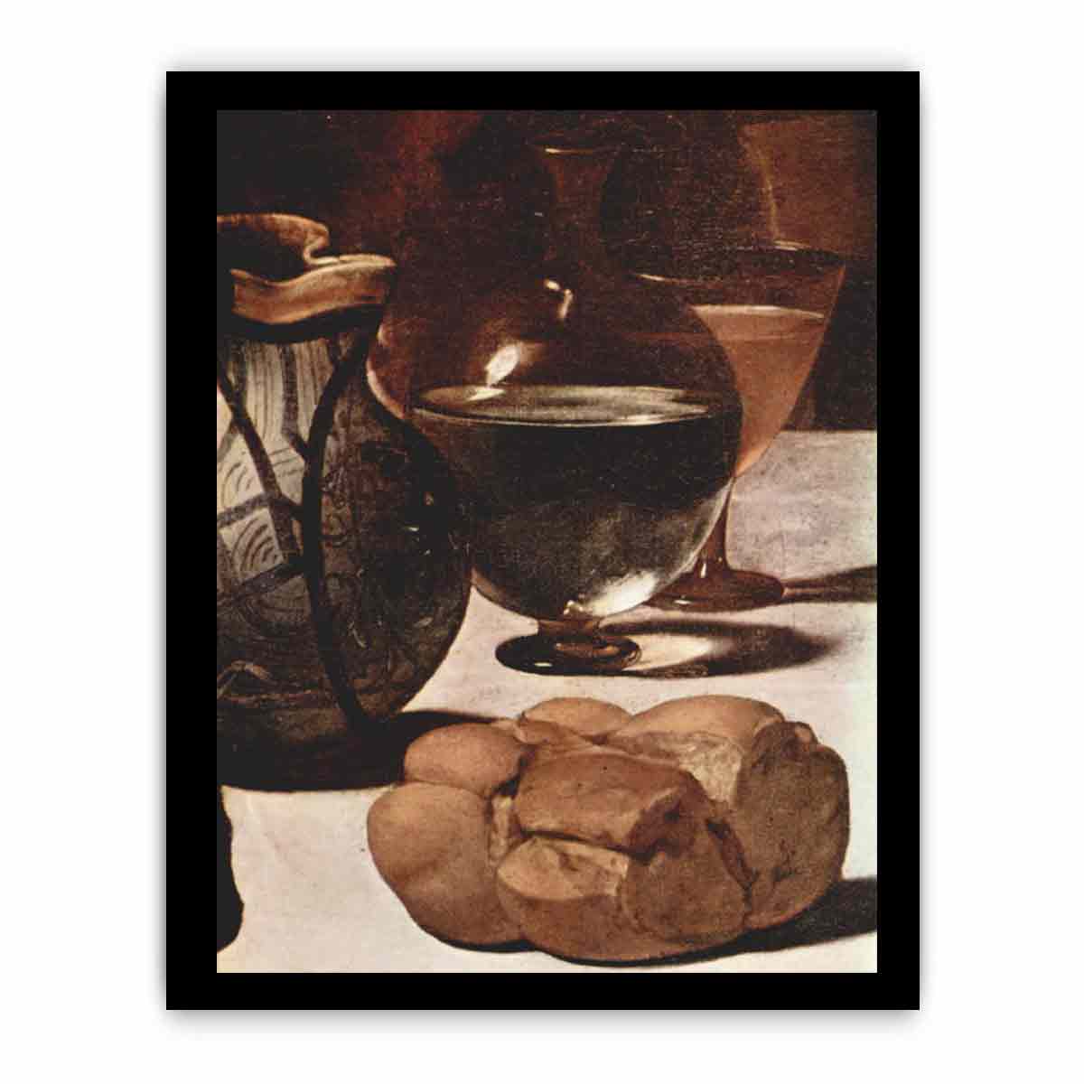 Detail from: Michelangelo da Caravaggio, Supper at Emmaus; painted for Ciriaco Mattei in 1601-02.