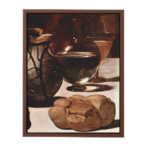 Detail from: Michelangelo da Caravaggio, Supper at Emmaus; painted for Ciriaco Mattei in 1601-02.