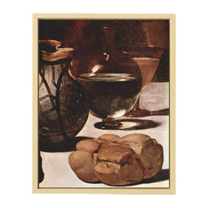 Detail from: Michelangelo da Caravaggio, Supper at Emmaus; painted for Ciriaco Mattei in 1601-02.