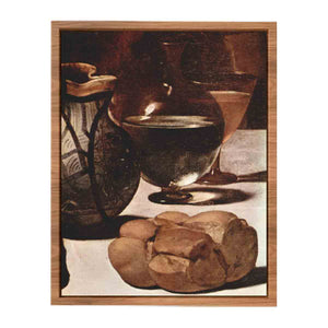 Detail from: Michelangelo da Caravaggio, Supper at Emmaus; painted for Ciriaco Mattei in 1601-02.