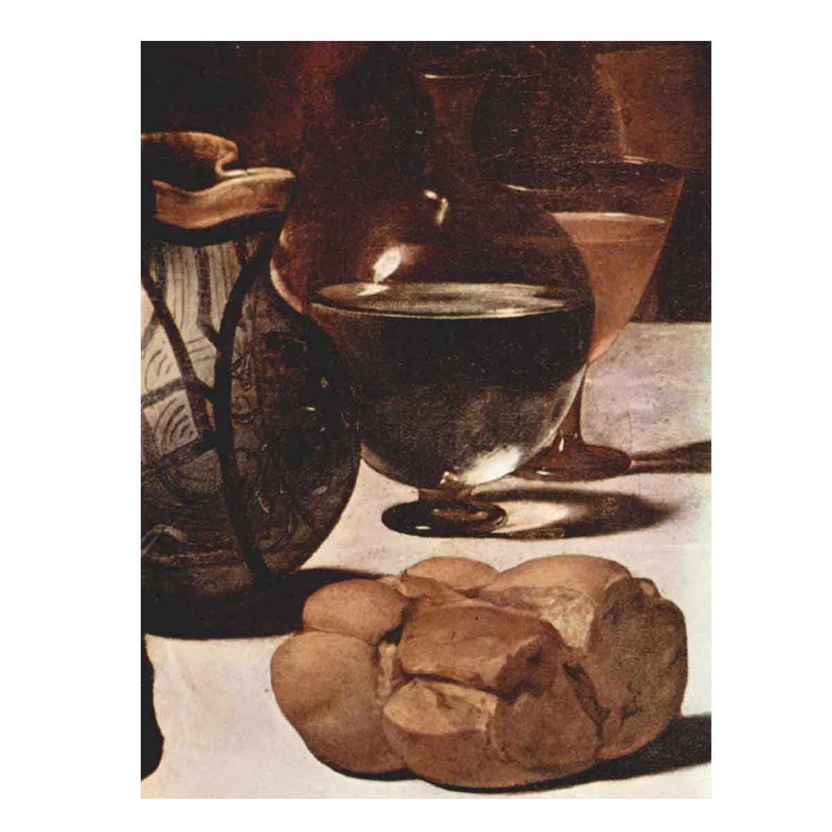 The Supper at Emmaus, 1601 (detail-3)