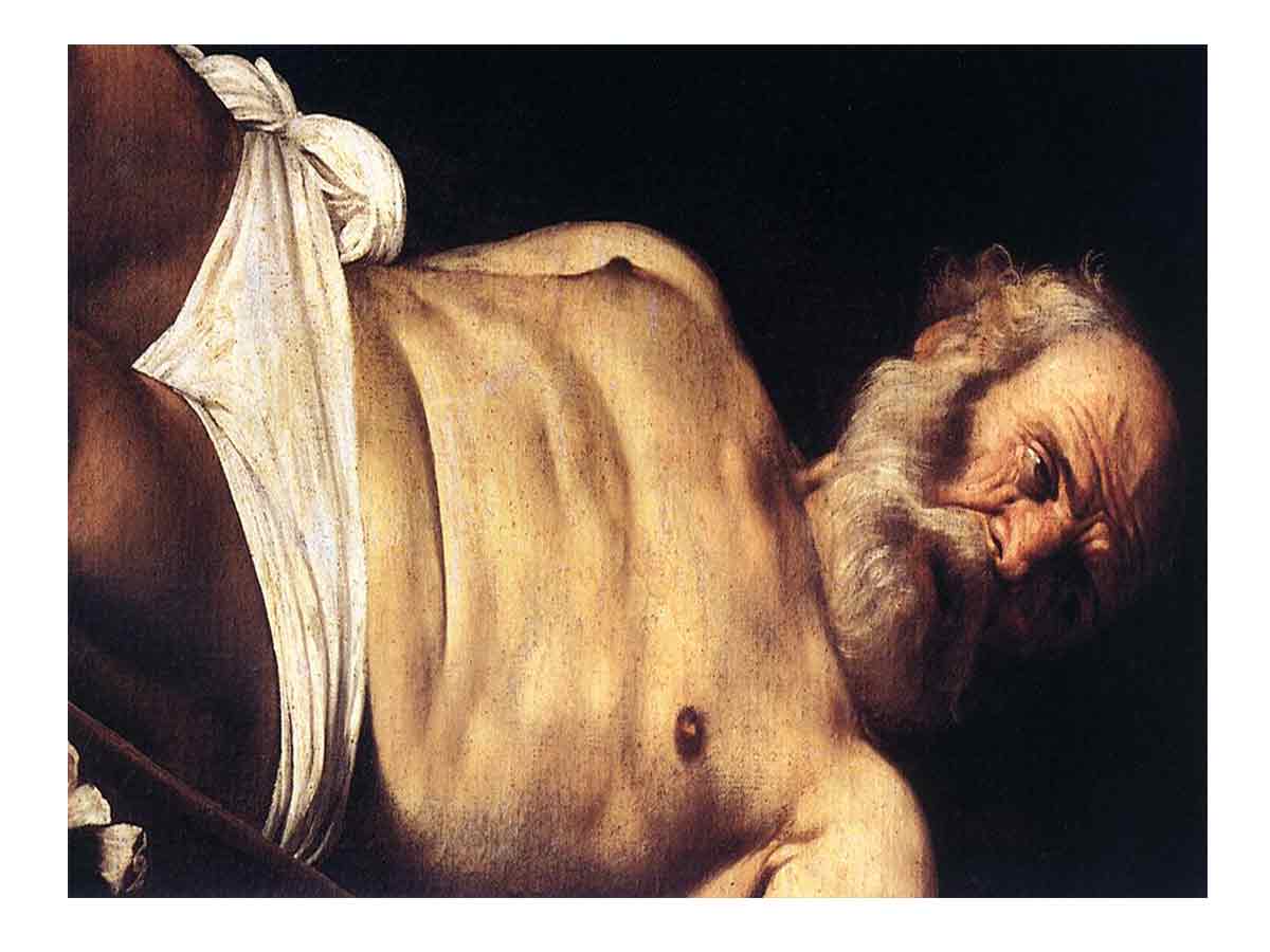 The Crucifixion of Saint Peter (detail) By Caravaggio