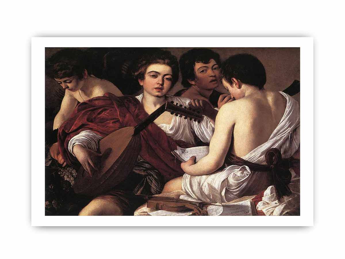 The Musicians  Caravaggio painting