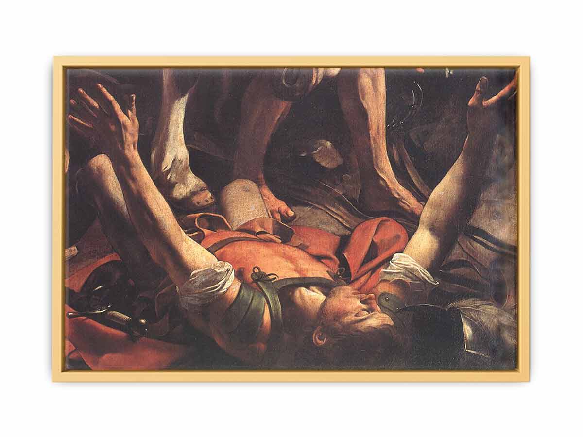 The Conversion on the Way to Damascus (detail) By Caravaggio