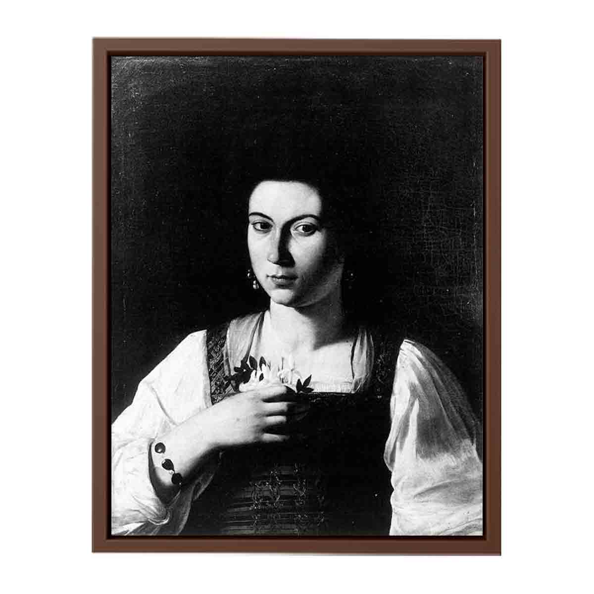 Portrait of a Courtesan By Caravaggio