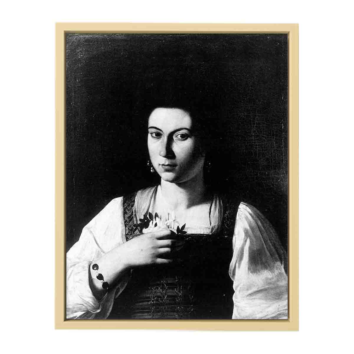 Portrait of a Courtesan By Caravaggio