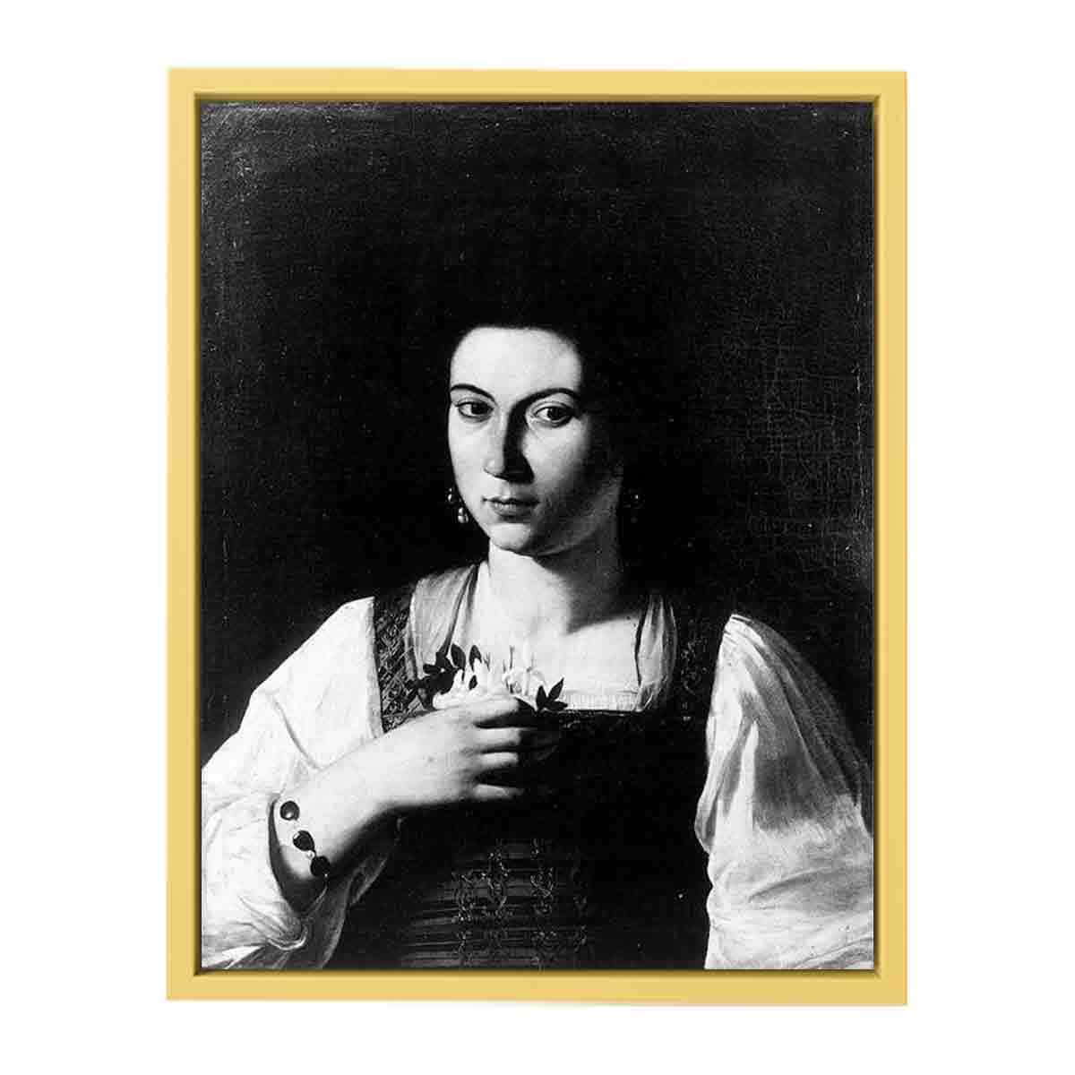 Portrait of a Courtesan By Caravaggio
