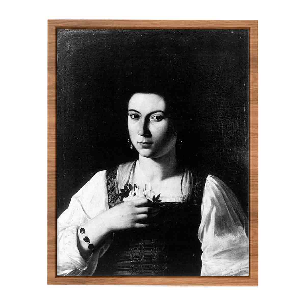 Portrait of a Courtesan By Caravaggio