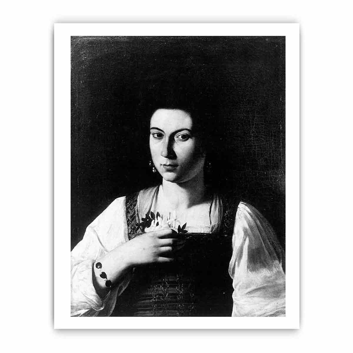 Portrait of a Courtesan By Caravaggio