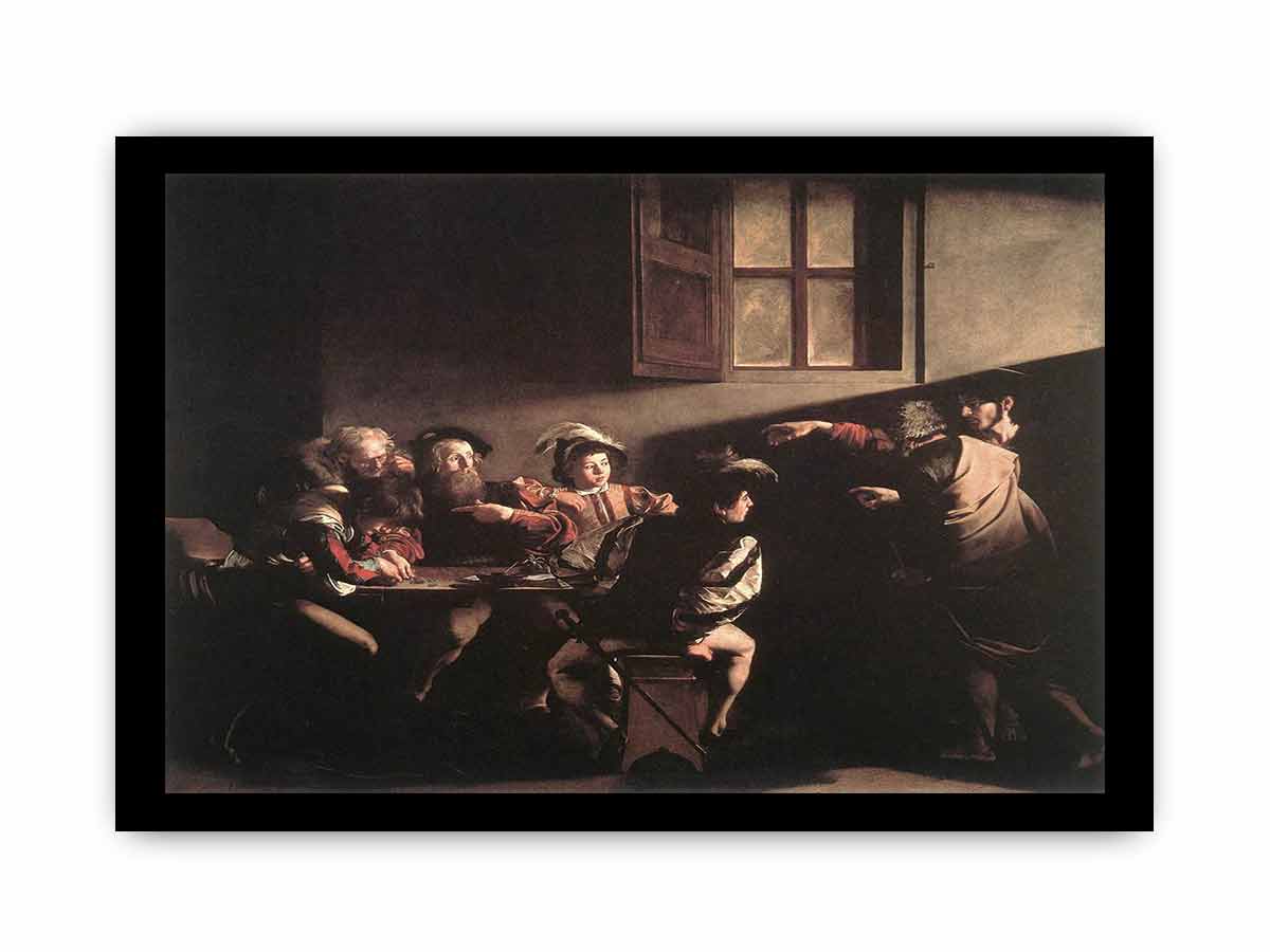 The Calling of Saint Matthew By Caravaggio