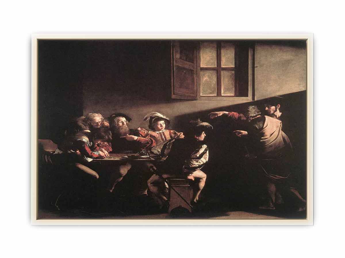 The Calling of Saint Matthew By Caravaggio