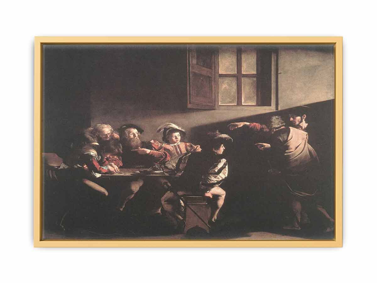 The Calling of Saint Matthew By Caravaggio
