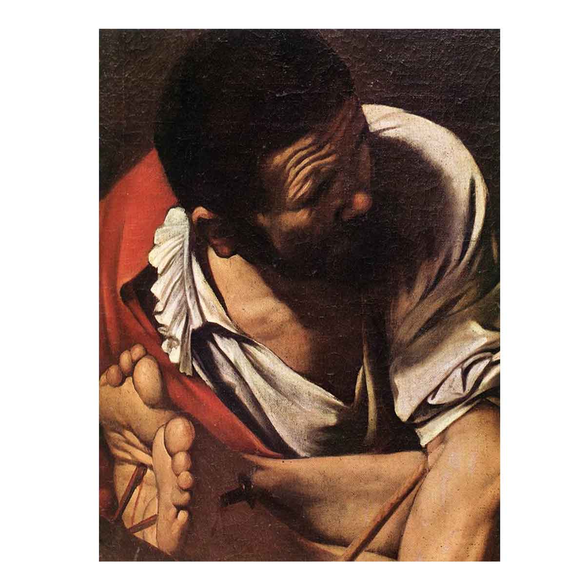 The Crucifixion of Saint Peter (detail) By Caravaggio