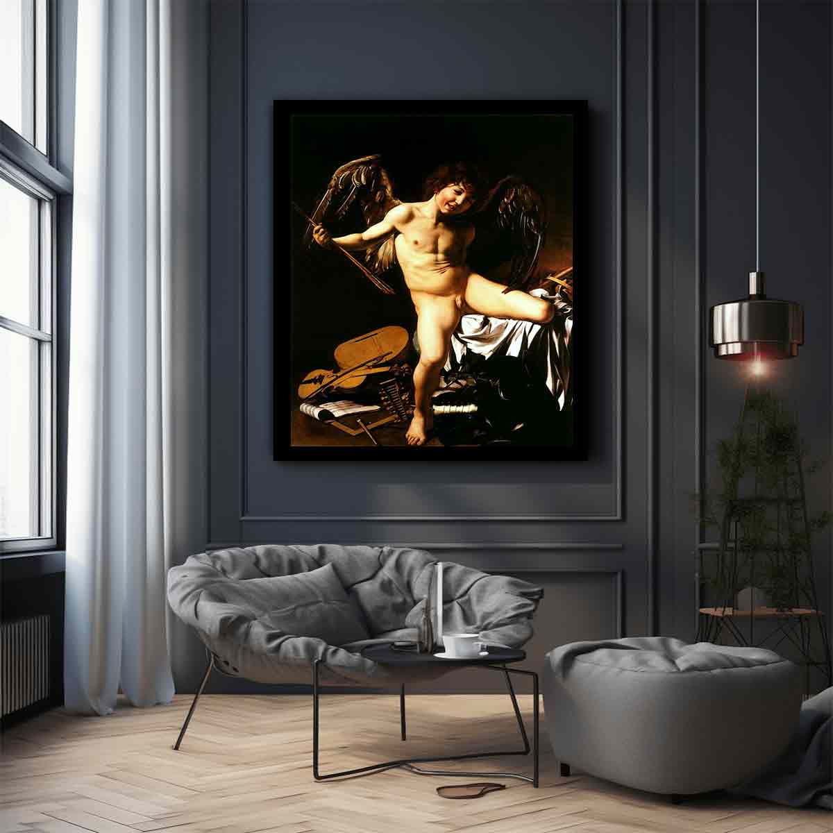 Amor vincit omnia. By Caravaggio