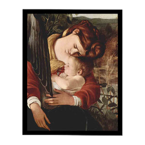 Die Ruhe auf der Flucht nach Ägypten, Detail: Maria und Christuskind By Caravaggio
