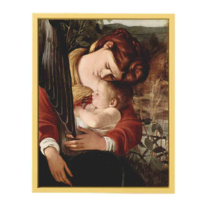 Die Ruhe auf der Flucht nach Ägypten, Detail: Maria und Christuskind By Caravaggio
