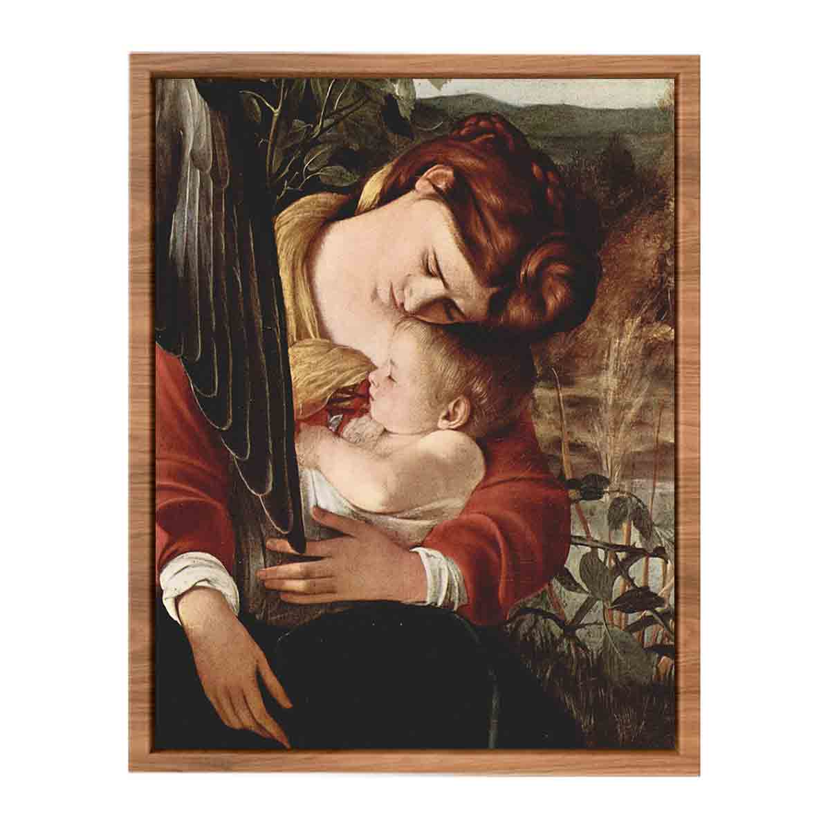 Die Ruhe auf der Flucht nach Ägypten, Detail: Maria und Christuskind By Caravaggio