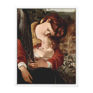 Die Ruhe auf der Flucht nach Ägypten, Detail: Maria und Christuskind By Caravaggio
