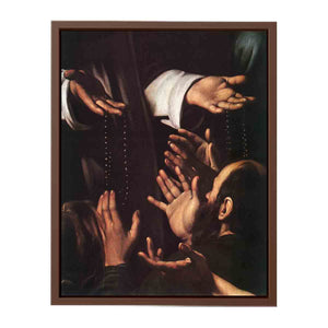 Madonna del Rosario (detail) By Caravaggio