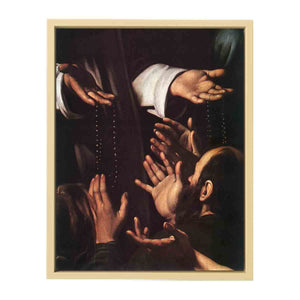 Madonna del Rosario (detail) By Caravaggio
