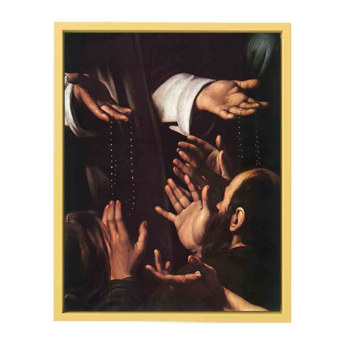Madonna del Rosario (detail) By Caravaggio