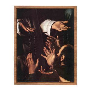 Madonna del Rosario (detail) By Caravaggio