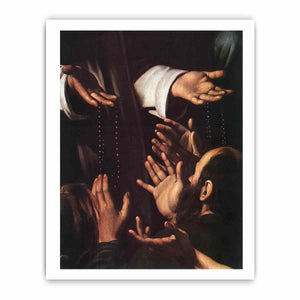Madonna del Rosario (detail) By Caravaggio