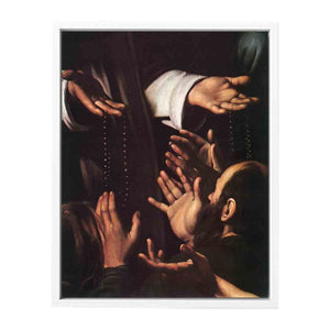 Madonna del Rosario (detail) By Caravaggio