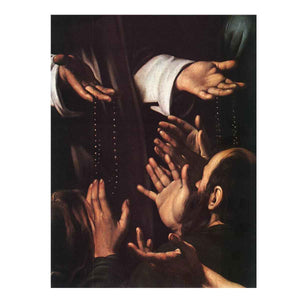 Madonna del Rosario (detail) By Caravaggio