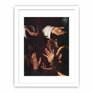 Madonna del Rosario (detail) By Caravaggio